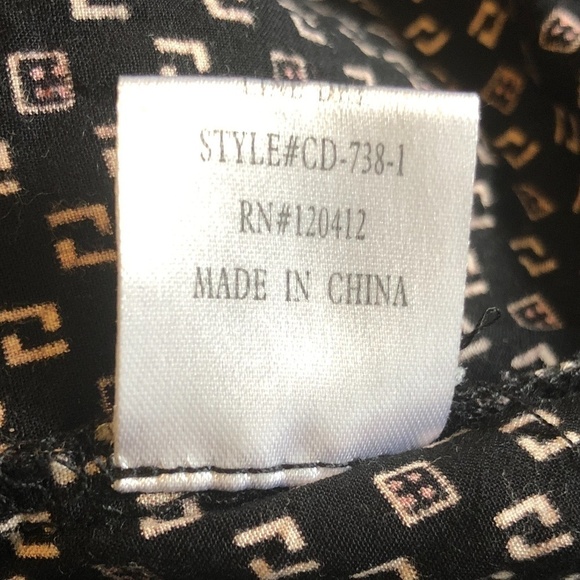 Cotton Candy Wrap Top Black Geometric Dress - Picture 4 of 6